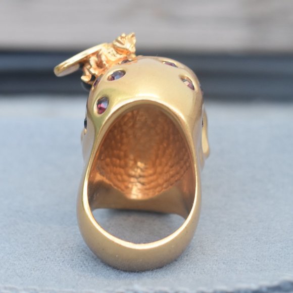 Alexander McQueen | Skull and bee cocktail ring - Picture 5 of 8